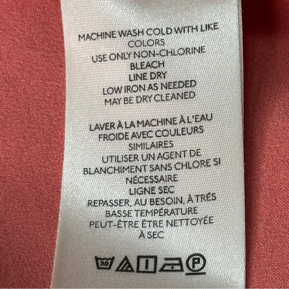 COPY - (NWT) Anthropologie Ruched Asymmetrical Mini Dress Coral Size 6 - Picture 11 of 15